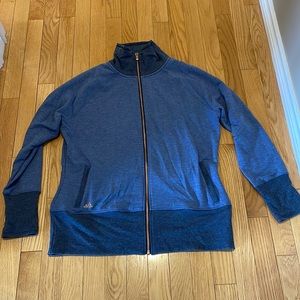 Adidas rose gold accent sweater jacket size xl new